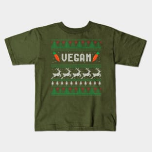 Vegan Ugly Christmas Sweater Kids T-Shirt